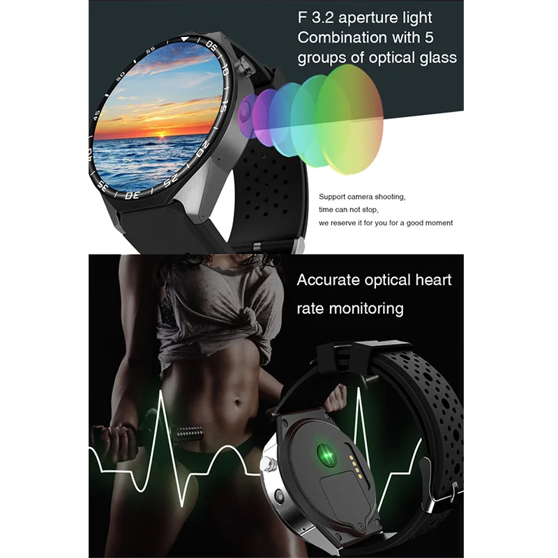 

Smart Watch Men Women Bluetooth Smart-watch Phone GPS Heart Rate Pedometer Camera Whatsapp Skype Twitter Facebook SIM Smartwatch