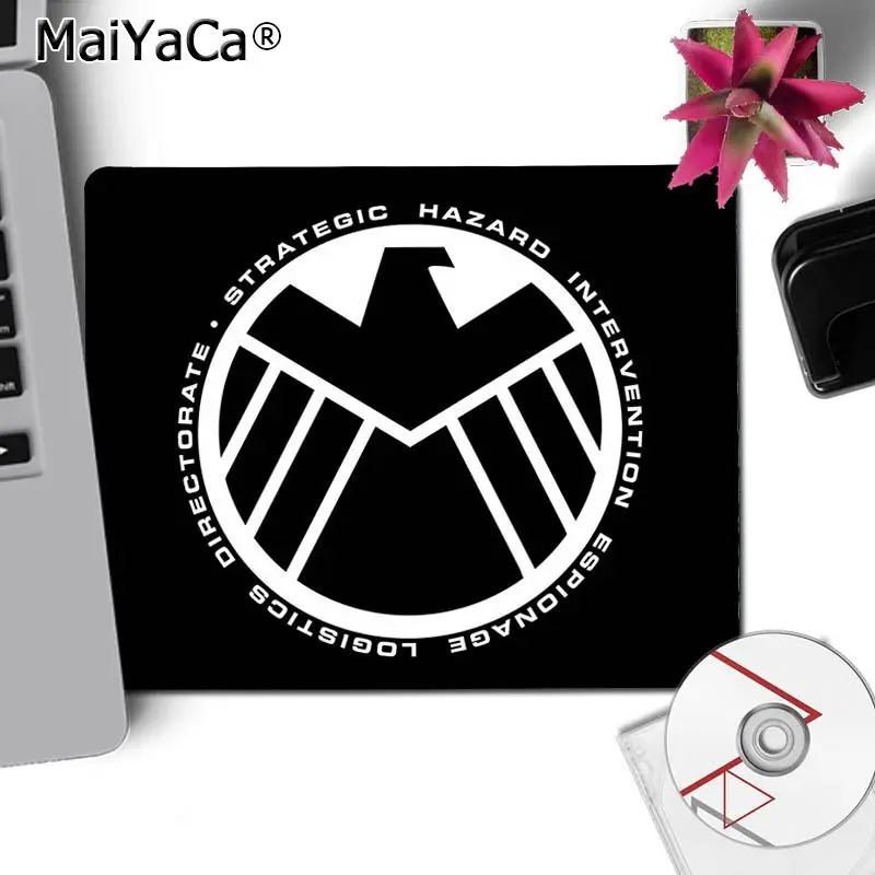 No Lock Edge18x22cm MaiYaCa marvel логотип DIY дизайн изображения Коврик для игровой мыши простой дизайн скоростной коврик для игровой оптической мыши - Цвет: No Lock Edge18x22cm