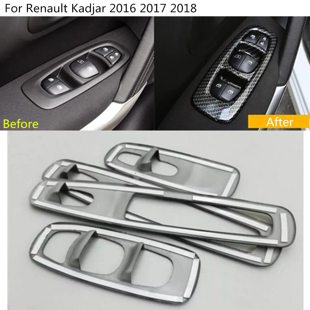 4 шт. подлокотники для Renault Kadjar 2016 2017 2018|renault window button|molding doormolding car |