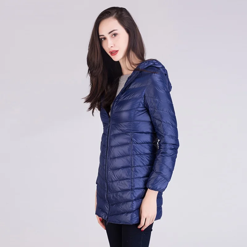 NewBang Women Ultra Light White Down Jacket Women's Long Female Winter Warm Coat Woman Slim Windbreaker Coats | Женская одежда