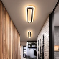 modern led ceiling lights for living room bedroom study room corridor white black color surface mounted ceiling lamp ac85 265v