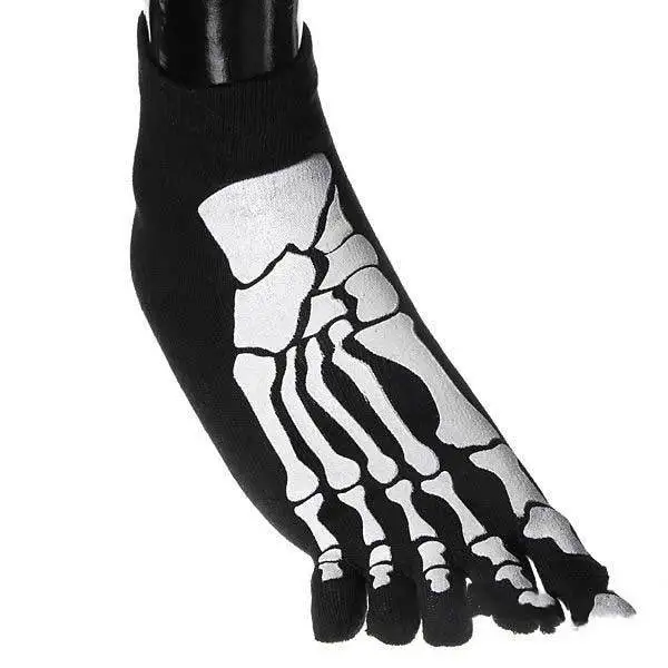 Fanwood Mens Five Toes Sock Soft Paw Skeleton Novelty Socks | Тематическая одежда и униформа
