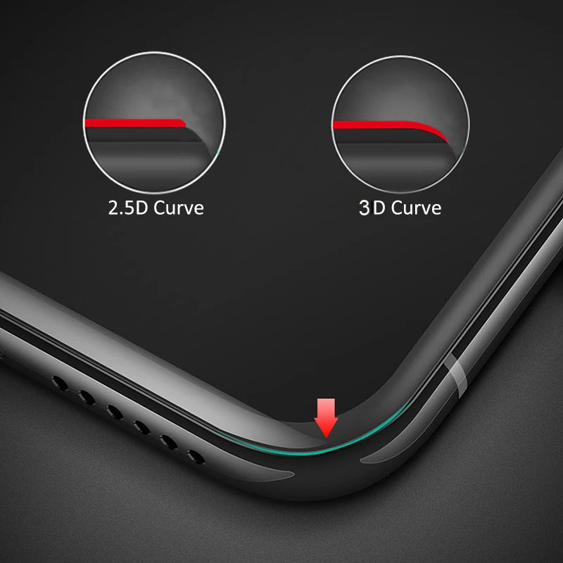 Изогнутое 3D стекло CHYI для OnePlus 7 Pro полноэкранная защитная пленка олеофобное