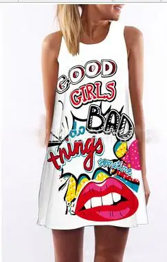 Drop 2017 Горячее предложение Новые разноцветные платья без рукавов с цветочным