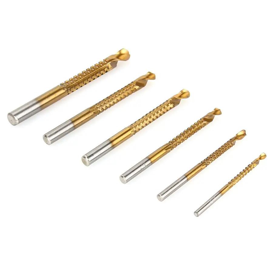 Набор быстрорежущих Сверл из стали с титановым покрытием 6 шт./компл. 3 8 мм|tool steel