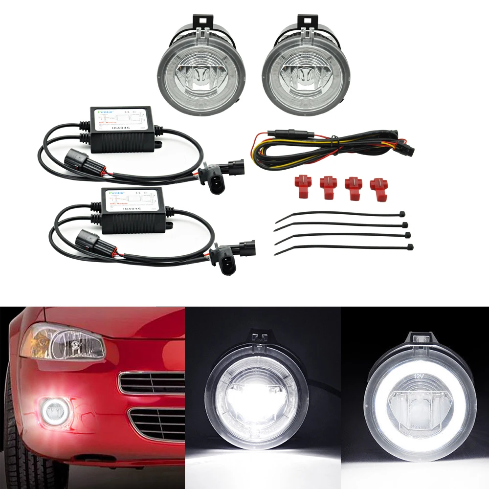 10 W CREE чипы светодиодный Противотуманные фары DRL свет для Chrysler Pacifica Sebring Седан Sebring vonvertible города и дом на колесах