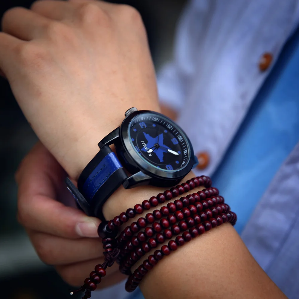 

Watch Men Quartz PU Leather New Hot Sale Men Wristwacth Clock