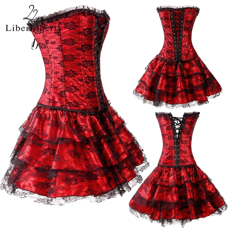 Корсет мини платье полиэстер смесь корсеты 4 цвета кружевные Шейперы нижнее