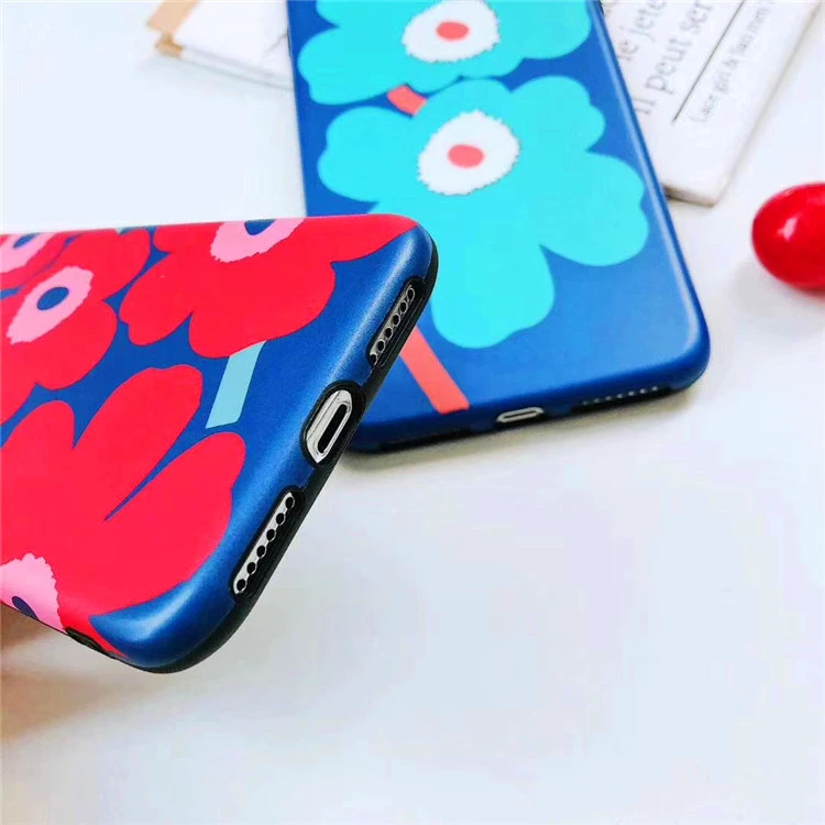 Модные Цветочный узор чехол для iphone X 8 7 6 6s плюс Мягкий ТПУ силиконовый телефонные