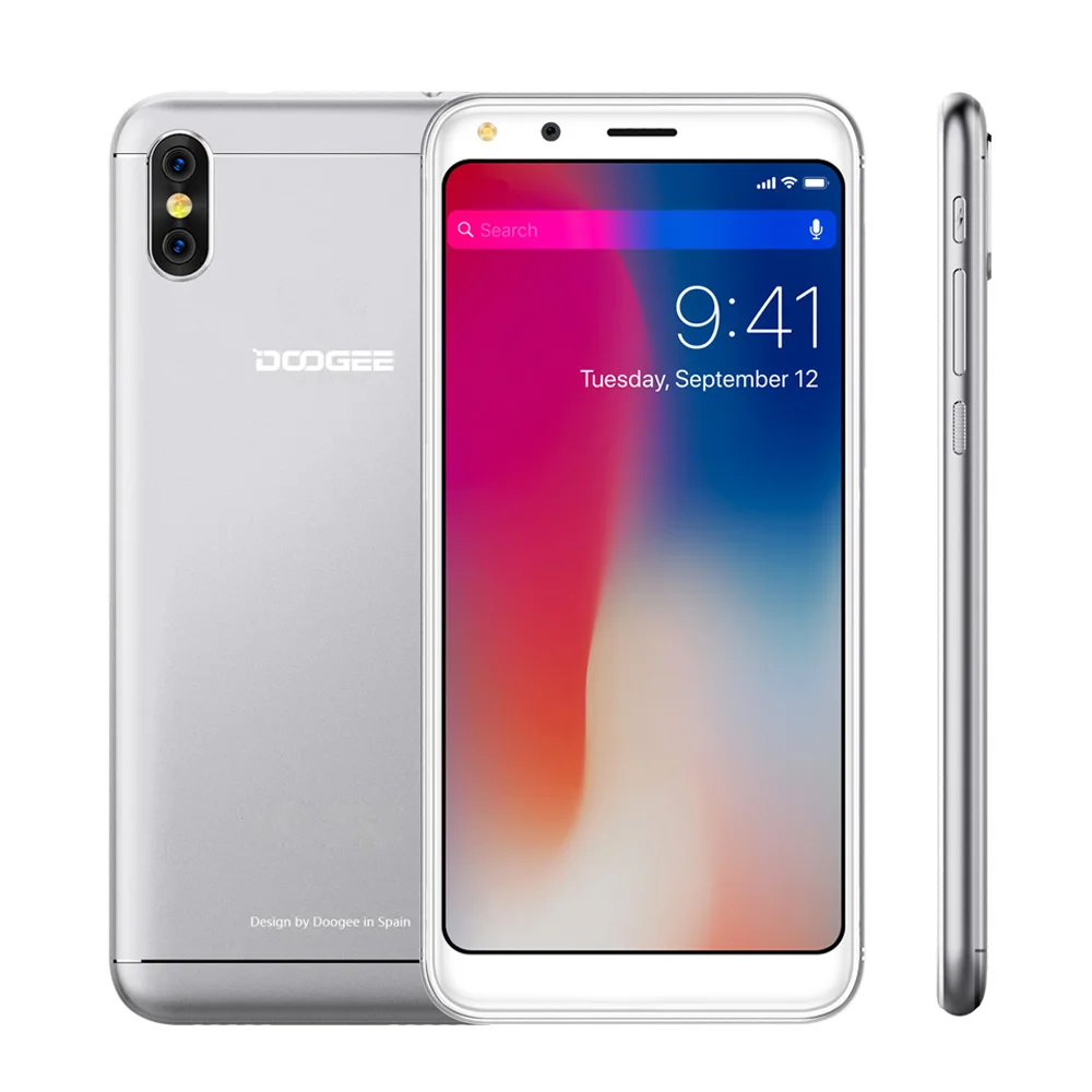 DOOGEE X53 5 3 дюймов 18:9 Экран смартфон 2200 мАч 1 ГБ + 16 5.0MP Камера сотовый телефон MTK6580 4