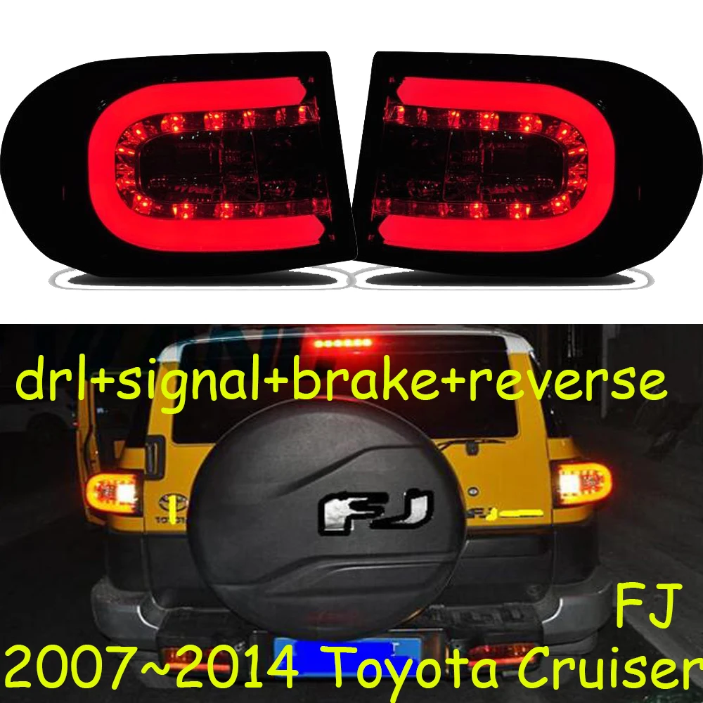 Один комплект для автомобиля для Toyota Fj CRUISER задний светильник s 2007- для Fj CRUISER светодиодный задний фонарь+ сигнал поворота+ тормоз+ задний светодиодный светильник