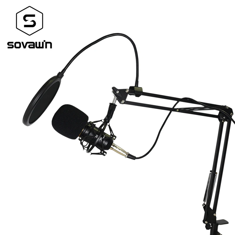 Профессиональный Металлический компьютер емкостный микрофон KTV BM 800 PC 3 5 мм