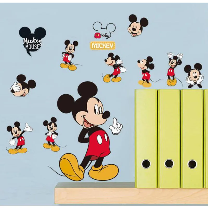 Современный мультфильм милый Микки Маус Минни детские наклейки на стены