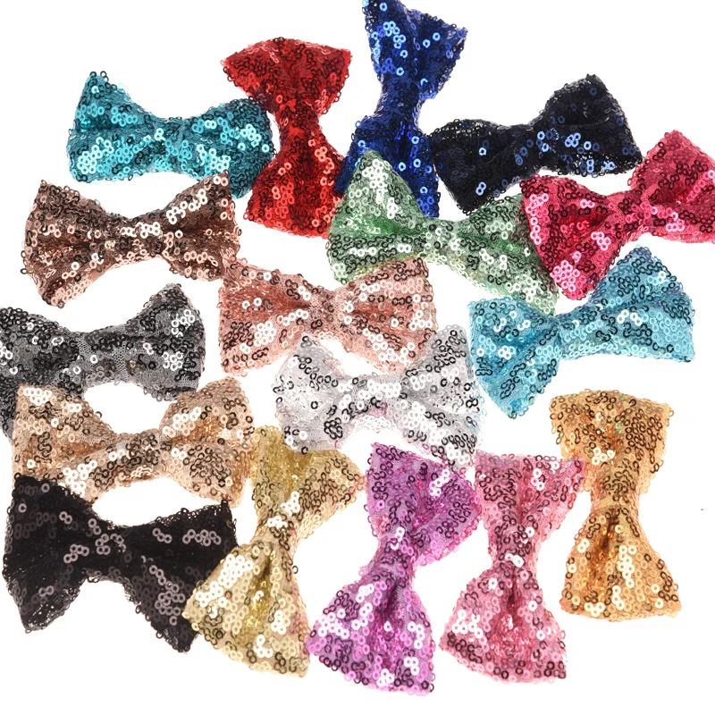 Бант для волос с блестками и бисером 8 шт.|fashion hair accessories|hair accessoriesbow sequined |