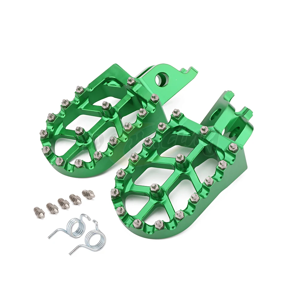 Алюминиевые Подножки для мотоцикла педали Kawasaki KX250F KXF250 2006 2016 KX450F KXF450 2007 2016KLX450R 2008