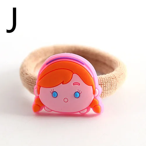 1 шт. новые рисунки из мультфильма ПВХ ЦУМ Микки и Минни Маус Джек нарисованной длинноволосой девочкой, аксессуары для волос, резинки Головные уборы подарки для детей Дети нейлоновые ленты для волос - Цвет: Цвет: желтый