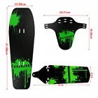 Велоспорт крыло горные BMX Гонки туринг дорога MTB велосипеды переднее крыло + заднее крыло + вниз трубки Fender 1 комплект велосипедные аксесуары