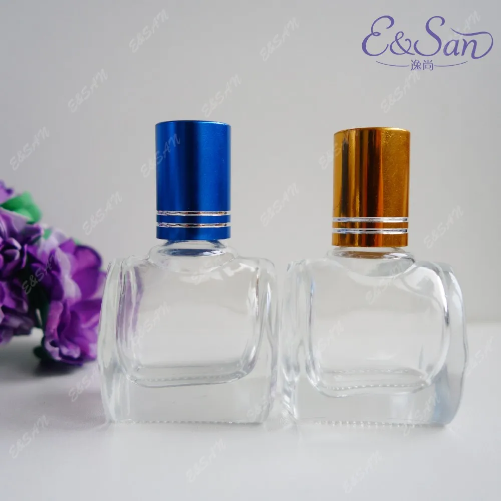 Wholesale FZL828-10MLTransparent Glass Roll On Beads Perfume Bottle Empty Cosmetics Oil bottle 100PCS/LOT