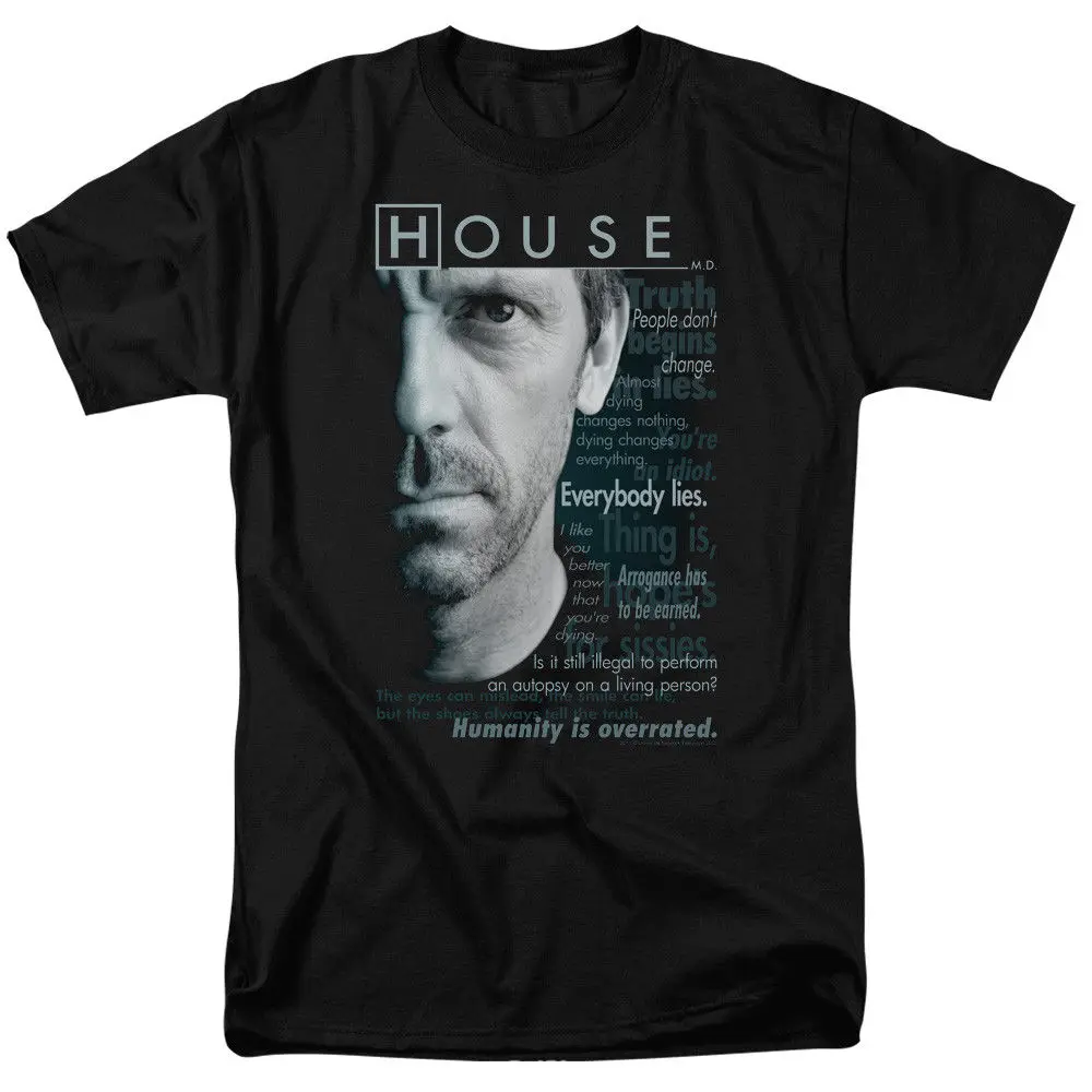 Мужская футболка с надписью House M.D Houseisms Повседневная унисекс бесплатная доставка