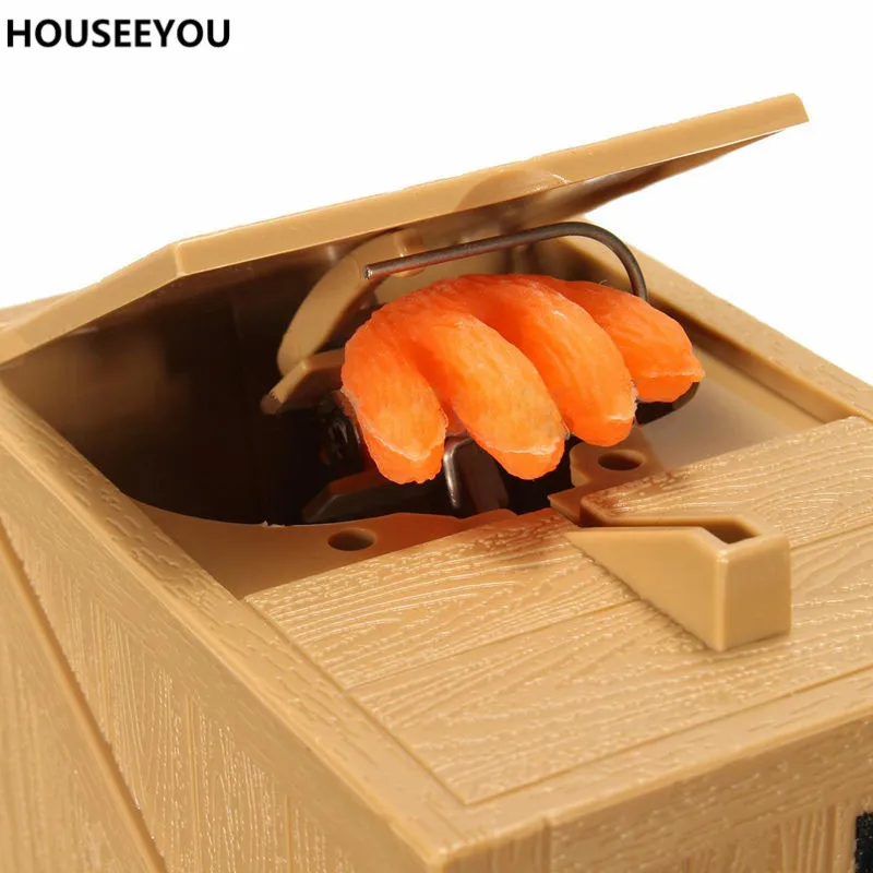 Money Boxes Moneybox Piggy Bank Coin Safe Cartoon Electric Greedy Hand Stealing Paw Creative Best Gift for Child Baby Kid |