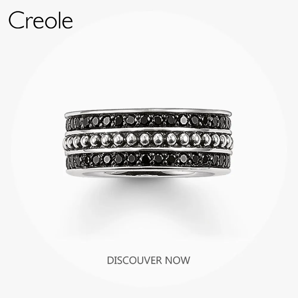 

The Eternity Ring Black Pave,2019 Brand New 925 Sterling Silver Rebel Street Fashion Jewelry Vintage Gift For Women