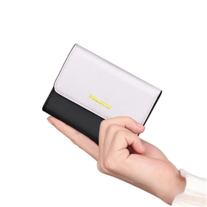 Женский кошелек из натуральной кожи WILLIAMPOLO простой маленький мини в Корейском