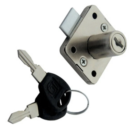 EWS цилиндрическая форма Серебрянного цвета Deadbolt замок ящика 2 ключа для
