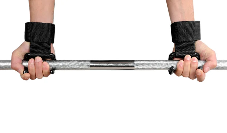 2 шт. Мощность двойной Крючки Тяжёлая атлетика Бодибилдинг запястья Бретели для