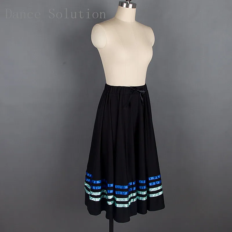08D0002 Ballet Dress with 4 Rows of Ribbon Women Stage Performance Dancewear Costume for Adult Half Skirt Free Shipping | Тематическая