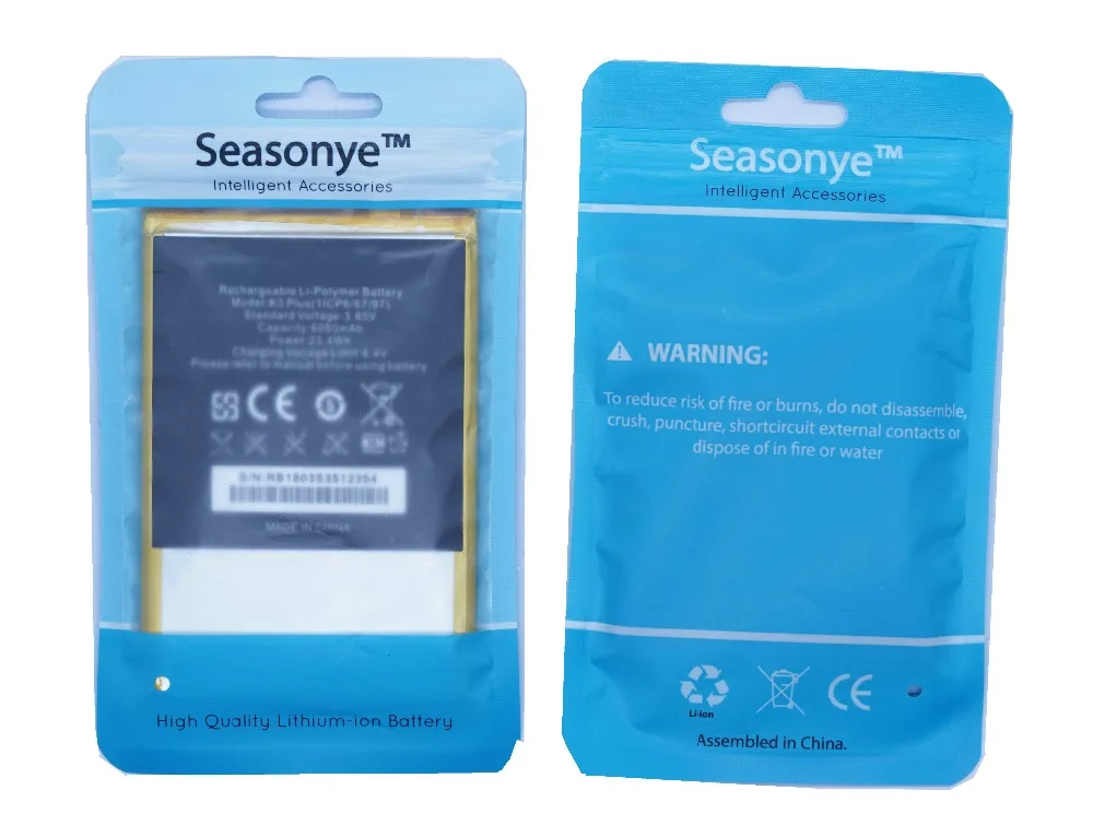 Seasonye 1x Новое поступление K3 PLUS 6080 мАч аккумулятор для телефона + отвертка