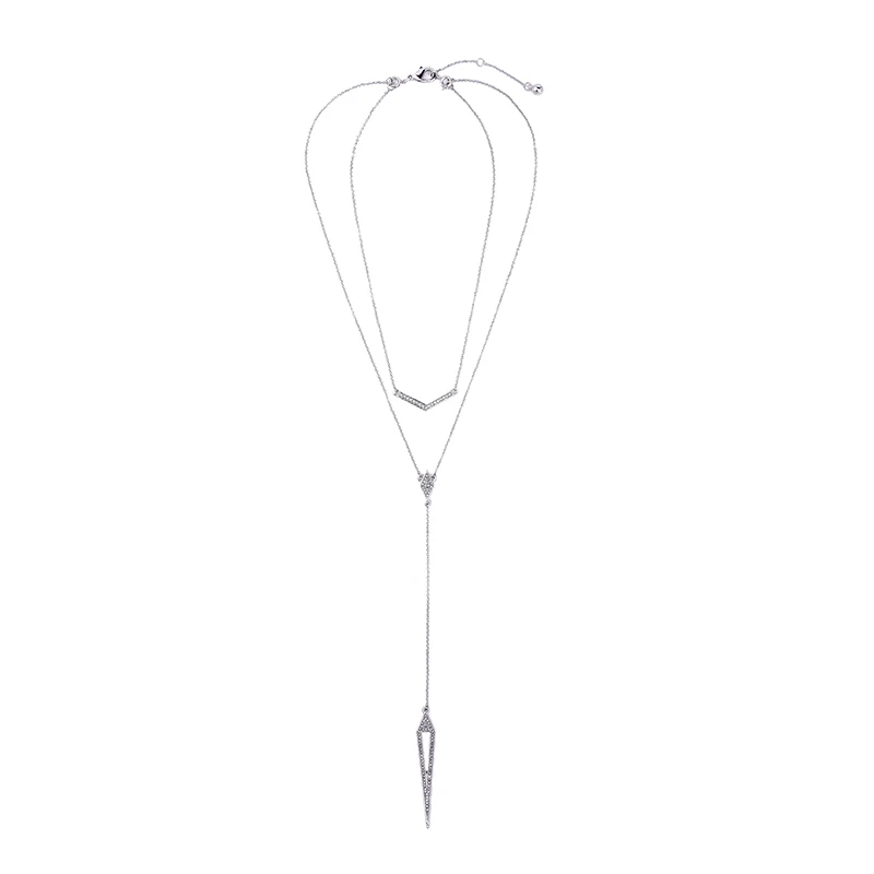 Многослойное длинное богемное модное ожерелье 2017 Ретро съемное хрустальное