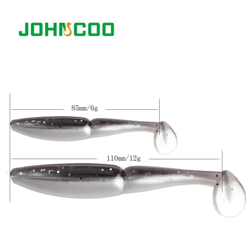 JOHNCOO приманка для рыбалки 85 мм/6 г 110 мм/12 искусственная Рыболовная Приманка Мягкая