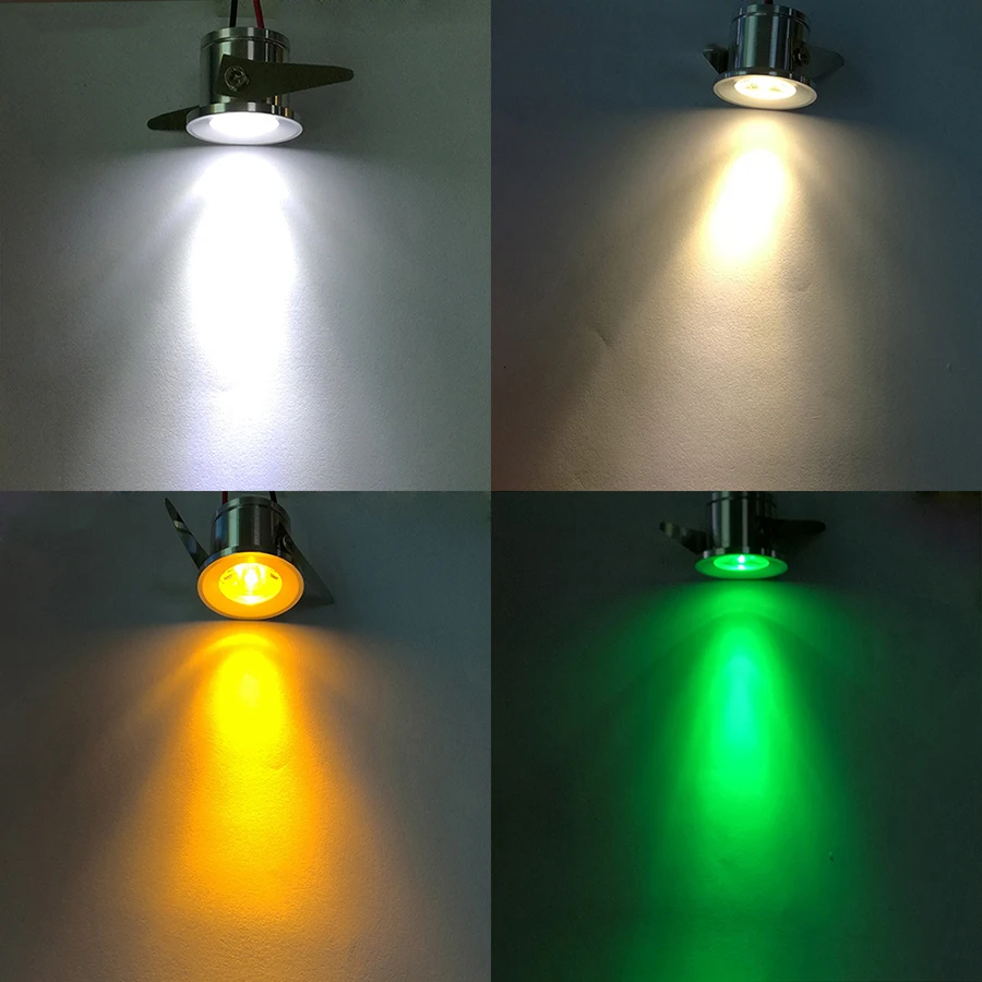 ZINUO 10 шт./лот 1 Вт мини Led лампы для кабинета встраиваемый мини-светодиодный светильник AC85-265V микро миниатюрный Точечный светильник со светодиодным Драйвером