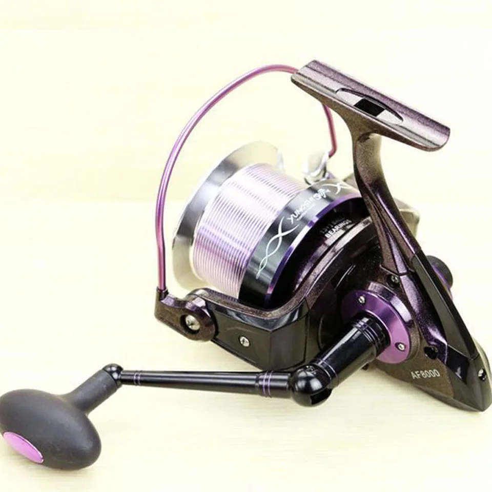 Катушка для спиннинга AF8000 полностью Металлическая бобина ловли карпа и соленой