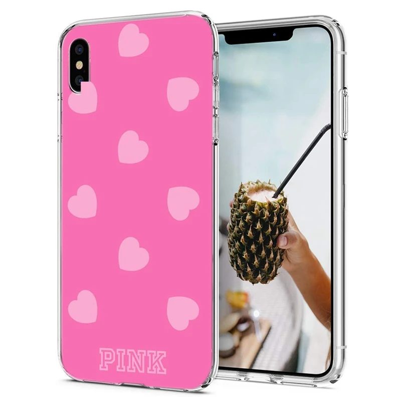 Роскошный чехол из ТПУ для iPhone 7 8 Plus 6 s X XS XR Max дизайн милая розовая косметика