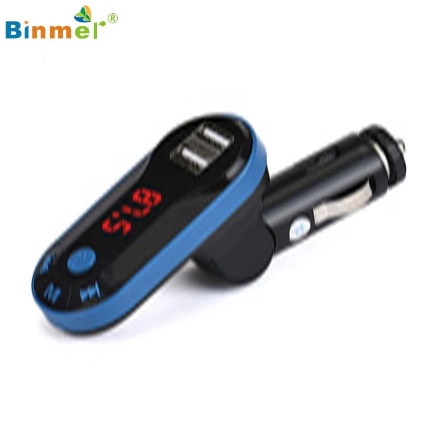 Binmer Bluetooth беспроводной fm передатчик MP3 плеер Handsfree Car Kit USB TF SD дистанционный
