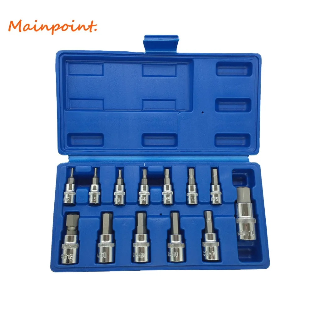 13 шт. шестигранный ключ гнезда под зубки 1/4 &quot3/8&quot 1/2 &quotПривод хром ванадиевая