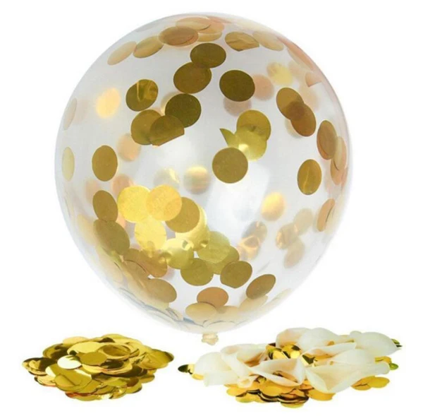

New 18inch 5X clear metallic foil tissue paper confetti balloons wedding decoration party supplies decorating accessories