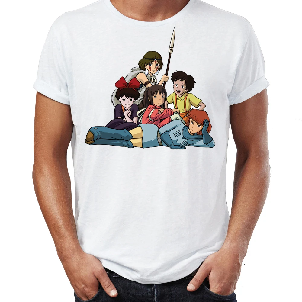 Мужская футболка The Ghibli Club принцессы с героями мультфильмов Mononoke оптовая продажа