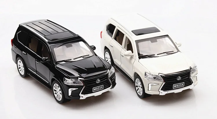 Высокое качество 1:24 LX570 модель автомобиля из сплава известная длина автомобиля 20 см с 6 дверями открытый отличный коллекционный светильник для детских игрушек