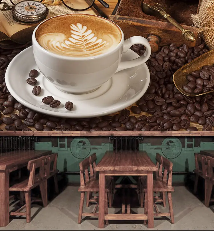 

[Self-Adhesive] 3D Drink Coffee 141 Wall Paper mural Wall Print Decal Wall Murals