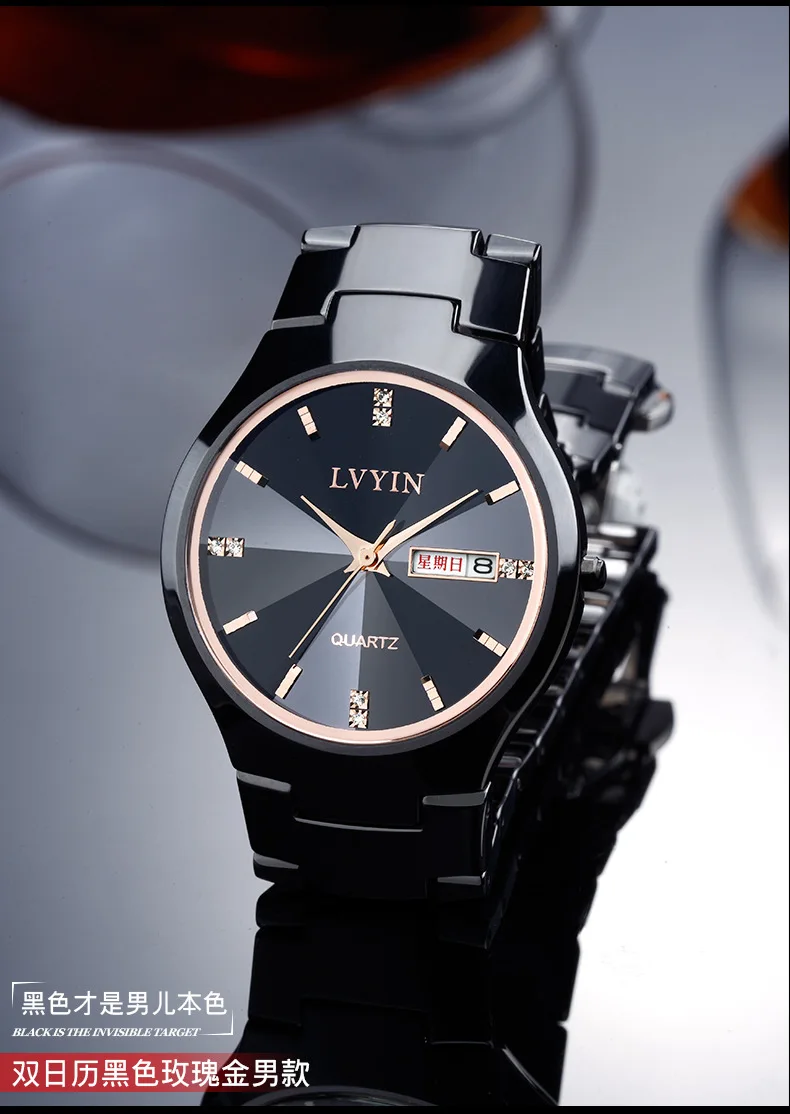 luxury womens watches ceramic black white female clocks lvyin brand woman watches waterproof quartz diamond ladies wristwatch