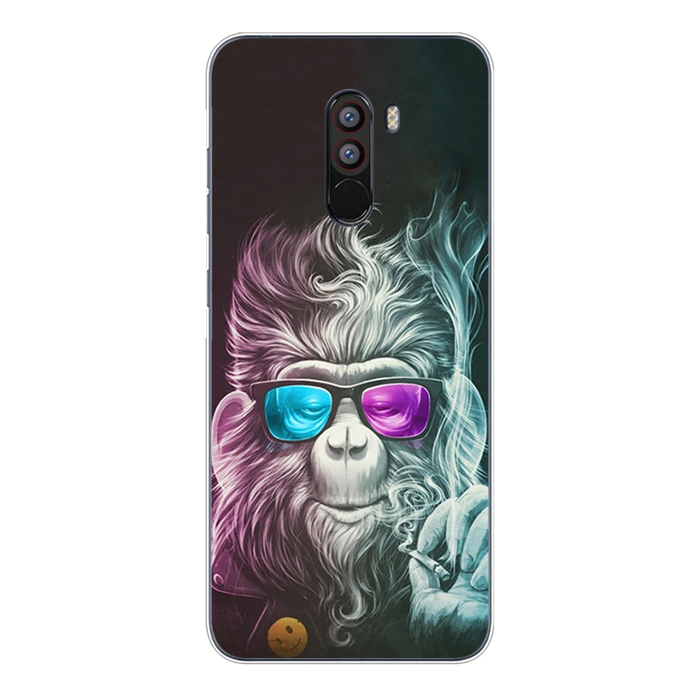 Мягкий чехол из ТПУ Для Xiaomi Pocophone F1 6 18 дюйма силиконовый защитный для очков