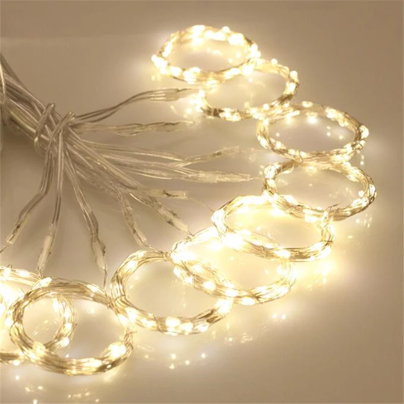 

Battery operated 3mx3m 300leds Christmas LED light party garden house wedding decoration LED curtain light 8 modes with remote