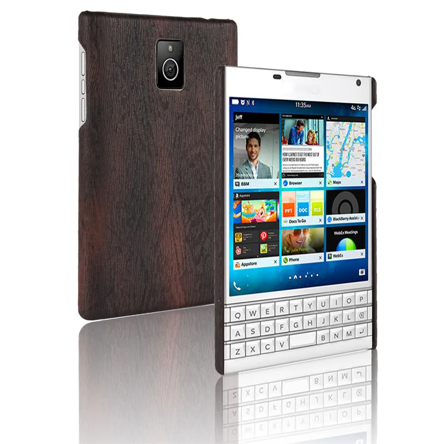 HOTSWEI для BlackBerry Passport Q30 чехол Ретро деревянная кожа дизайнерский пластиковый