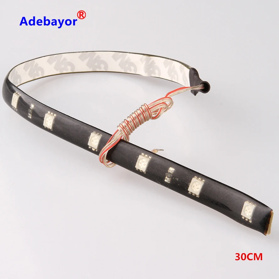 Водонепроницаемая гибкая светодиодная лента 10 шт./лот 30 см 15 SMD 3528