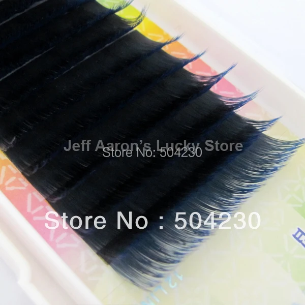 Модные 4 лотка темно синие красочные индивидуальные норковые накладные ресницы