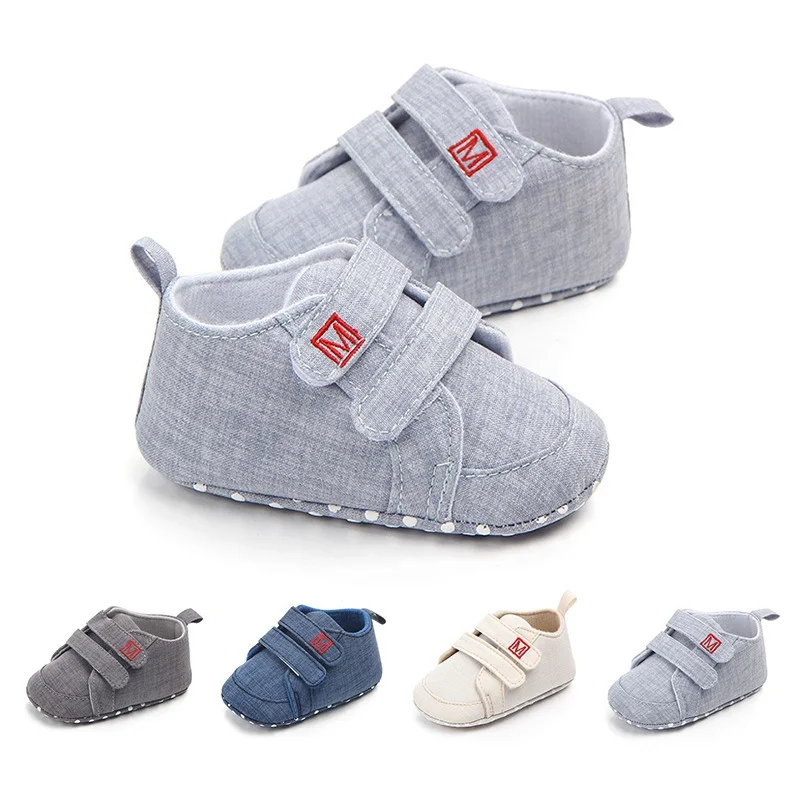 Baby Shoes Newborn First Walker Fashion Baby Boys Girls Shoes Classic Canvas Cotton Casual Shoes for Boys Girls Sneakers