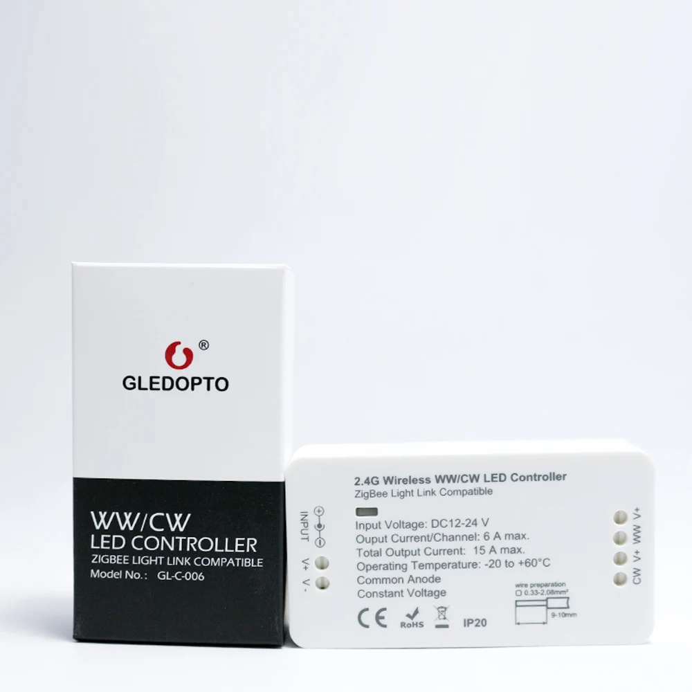 Светодиодный контроллер Zigbee WW CW светодиодный DC12V 24V Zll с приложением RGBW