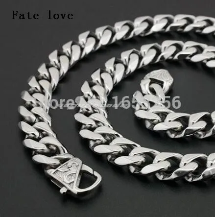 Fate Love 2015 новое поступление! Крутая Застежка 14 мм 24 ''модное полированное звено